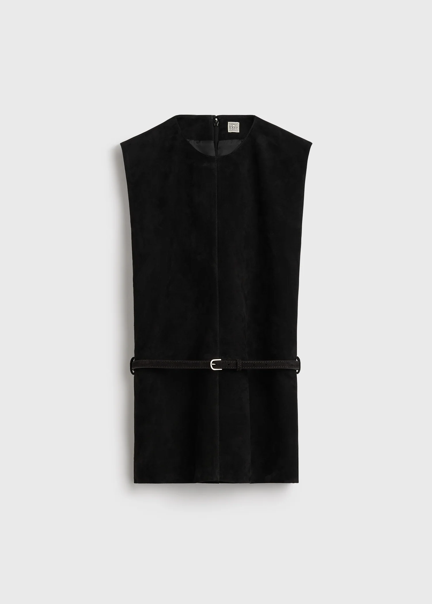 Belted suede top black - Image 5