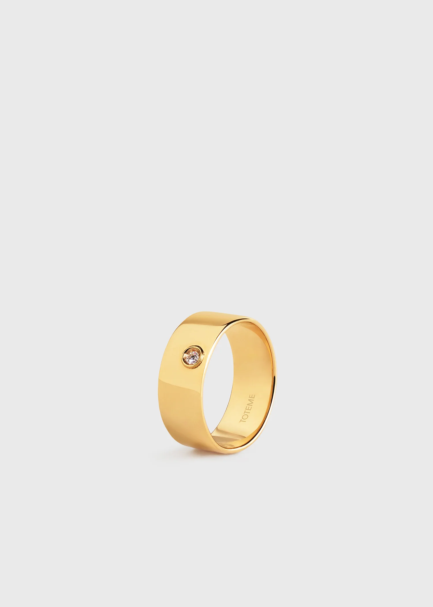 Cigar diamond midi ring 18kt gold - Image 3