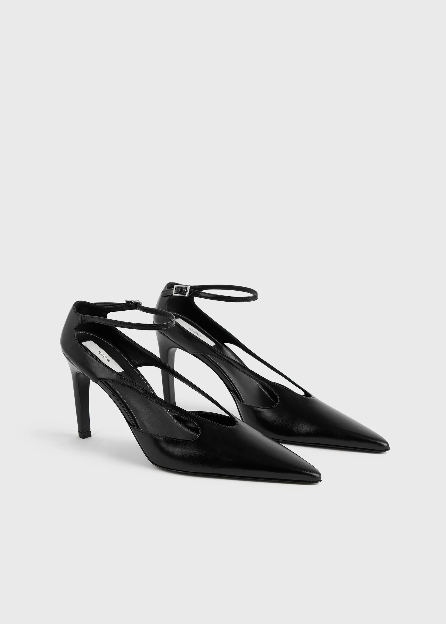 Leather stiletto pumps black - Image 7