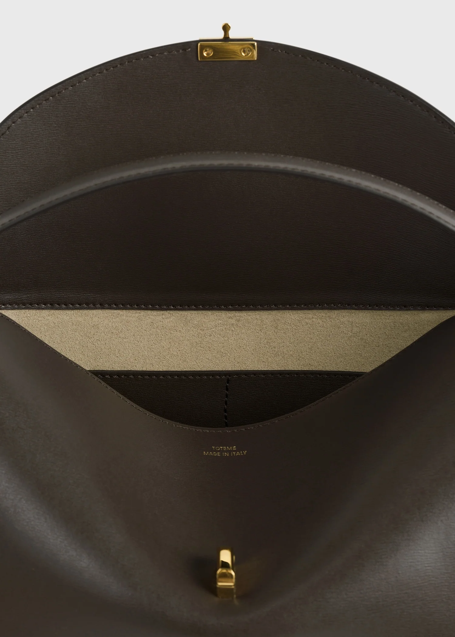 T-lock leather top handle bark - Image 8