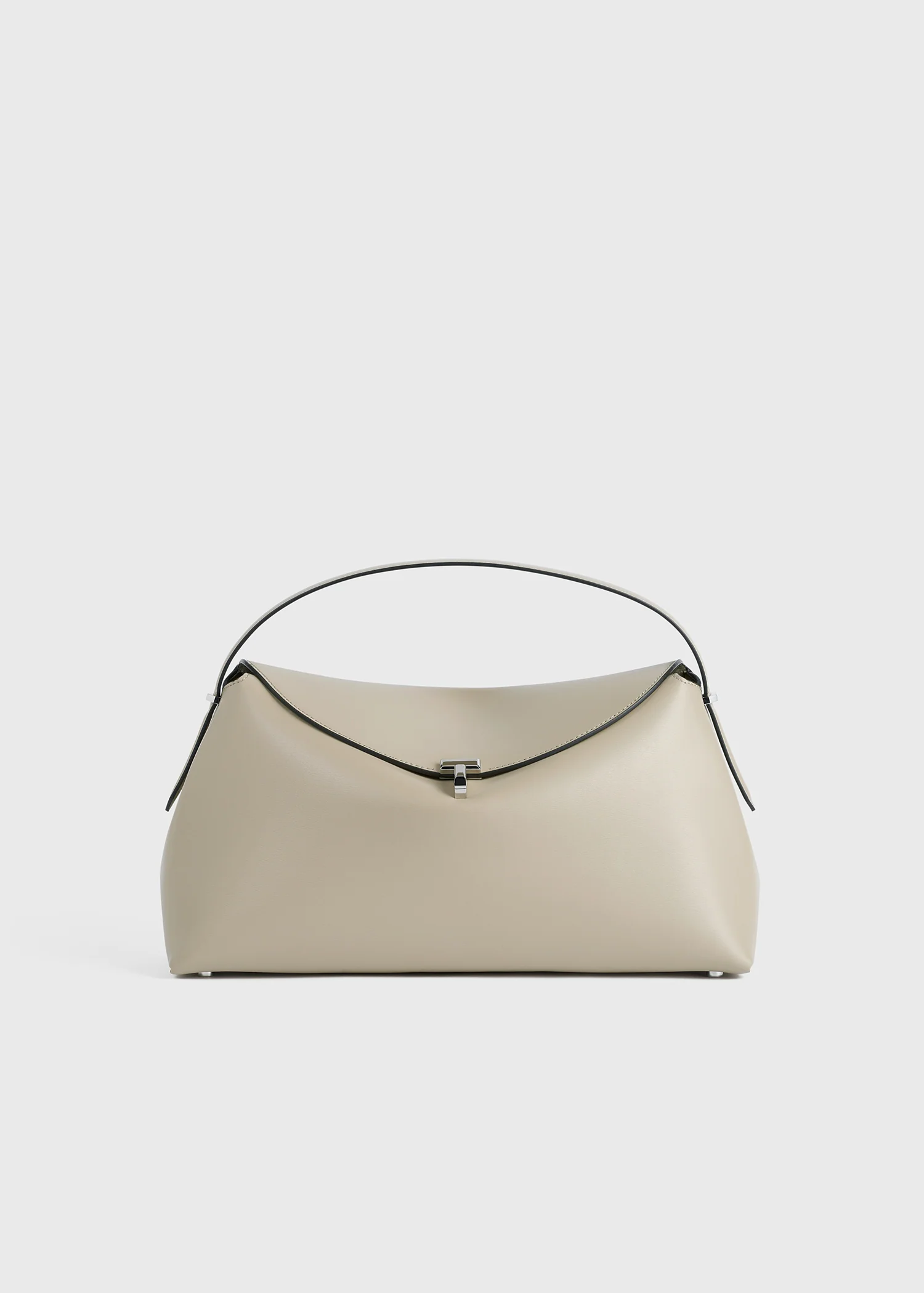 T-lock leather top handle fawn - Image 9