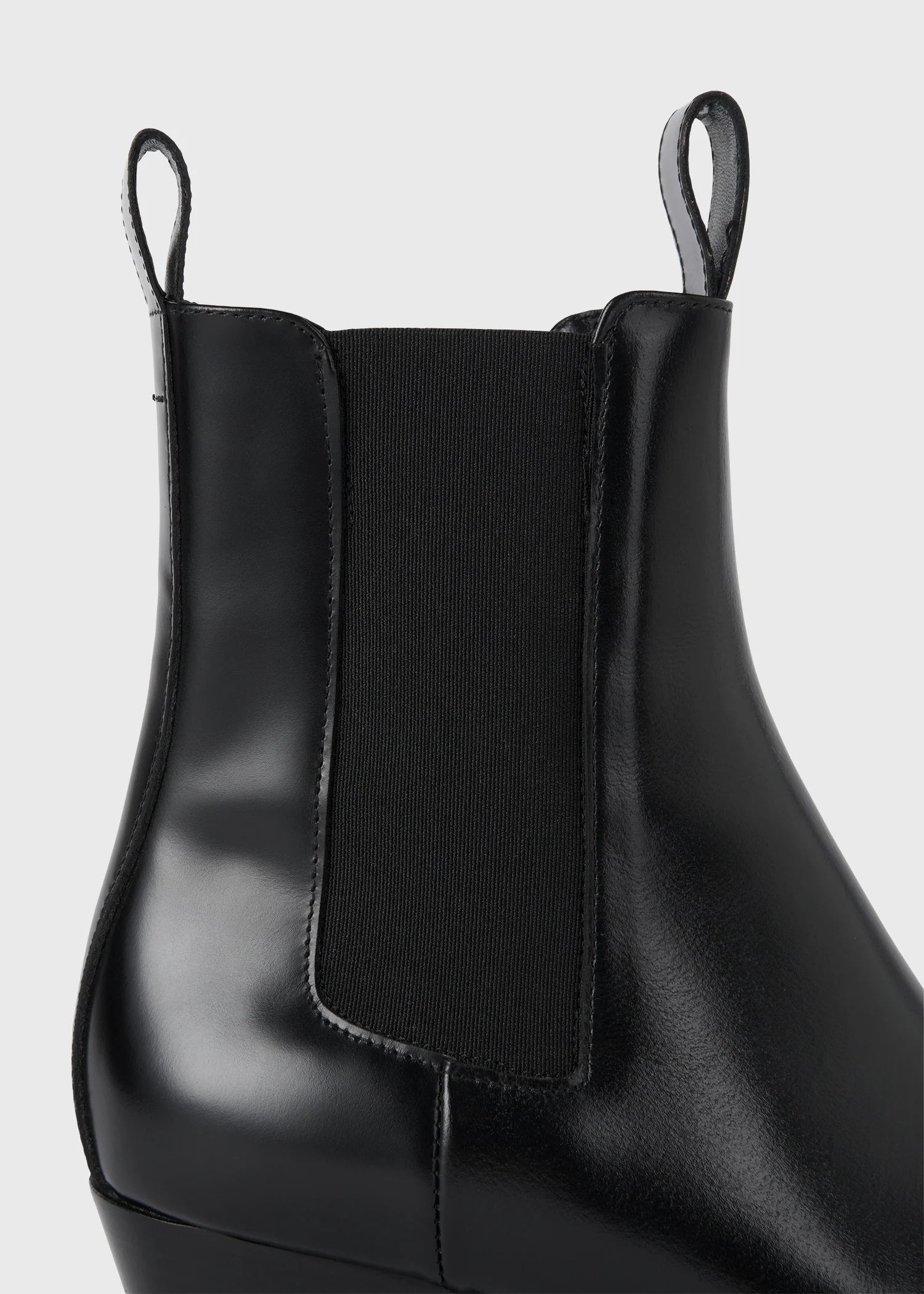 Leather city boots black - Image 4