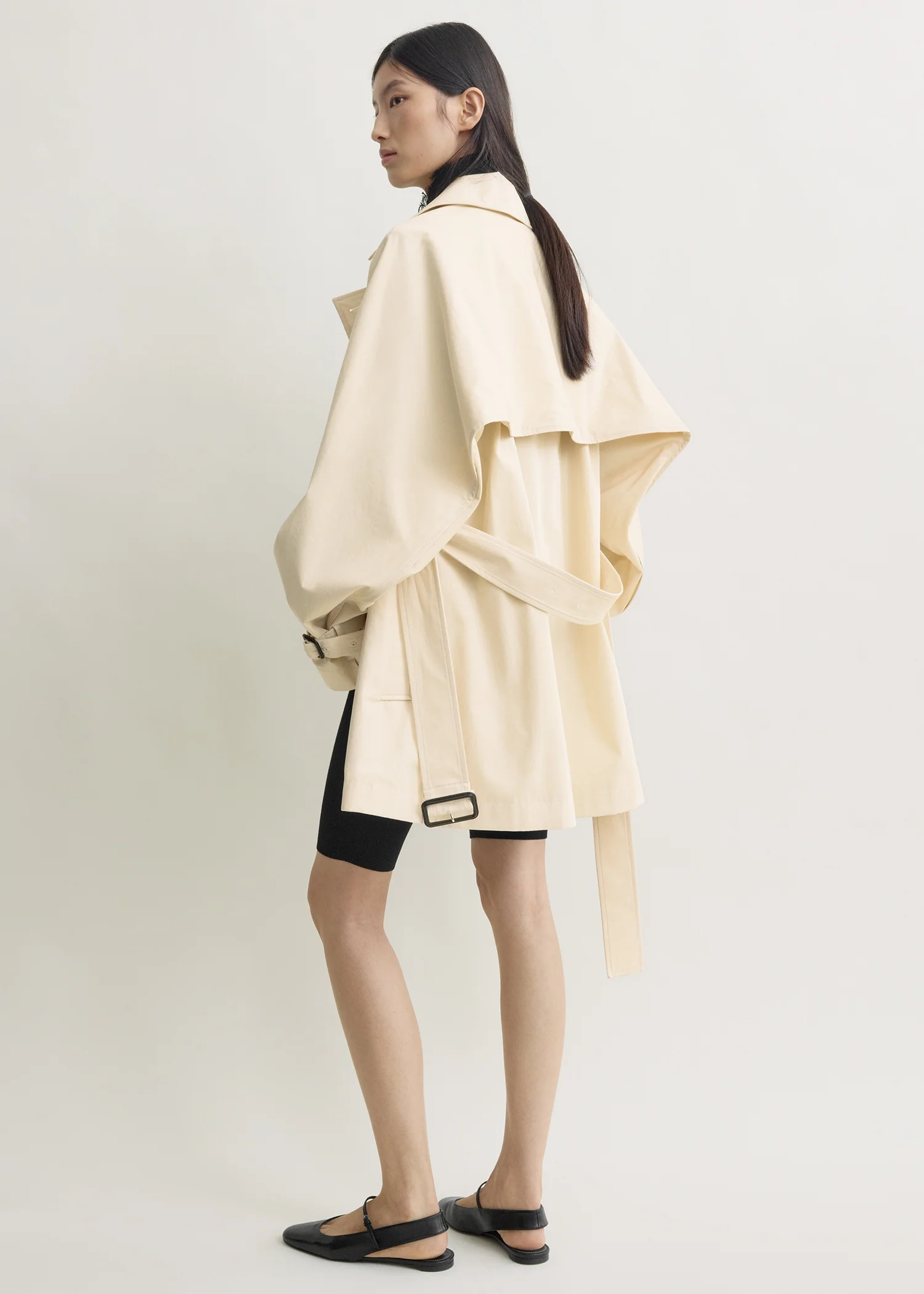 Washed cotton trench stone - Image 3