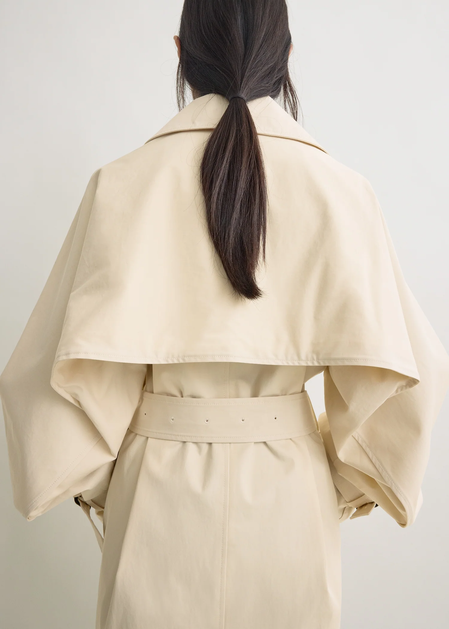 Washed cotton trench stone - Image 4